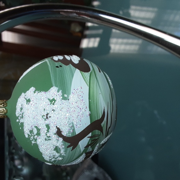 Vintage Glaswerks Handpainted "Church" Christmas Ornament - Picture 2 of 3